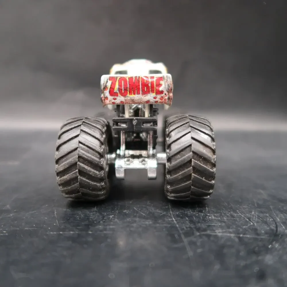 Hot Wheels Monster Jam Zombie Diecast Car Toy Vehicle Silver Rims 1:64 Scale